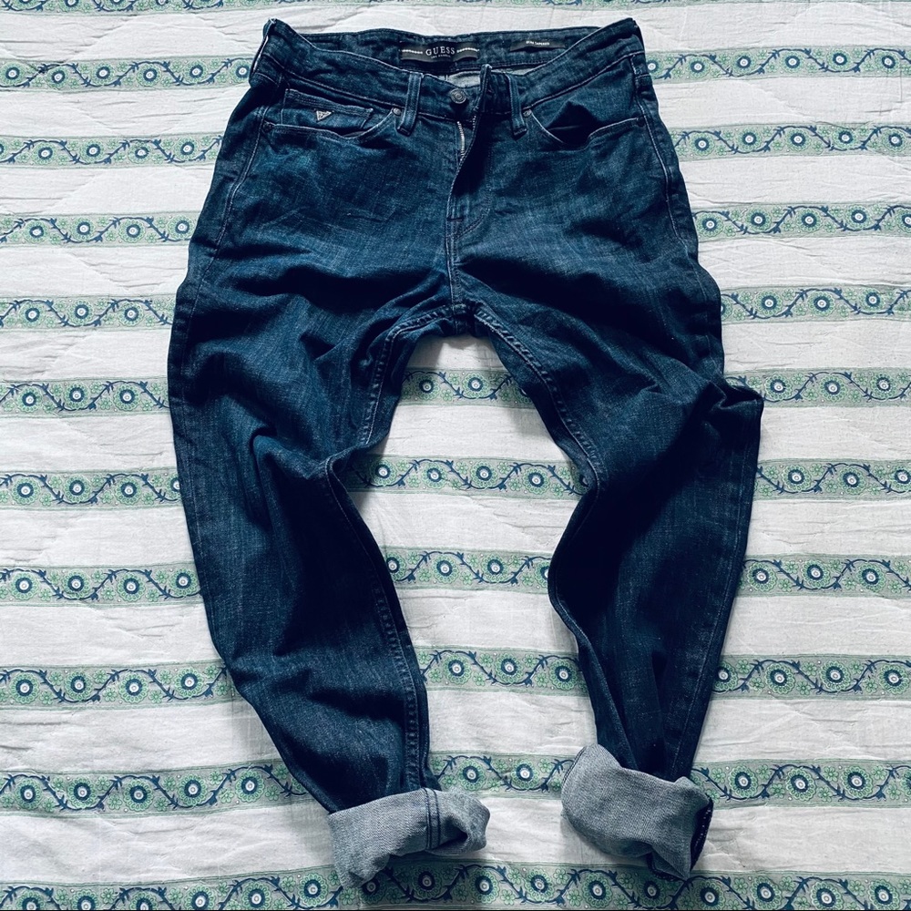 GUESS Slim Tapered Jeans - Dark Blue